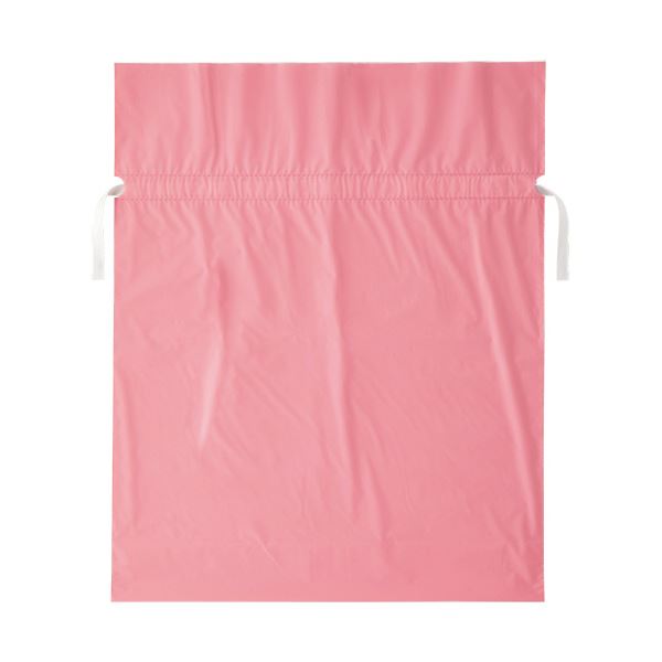 （まとめ）店研創意 ストアエキスプレス 梨地リボン付ギフトバッグ ピンク 45cm 1パック（20枚） 5セット