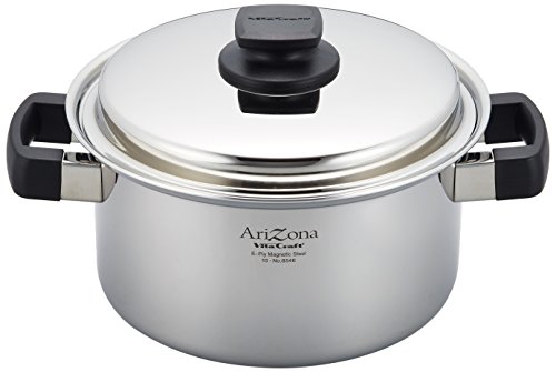 ビタクラフト 両手鍋 アリゾナ 21cm レシピ付 8546 シルバー