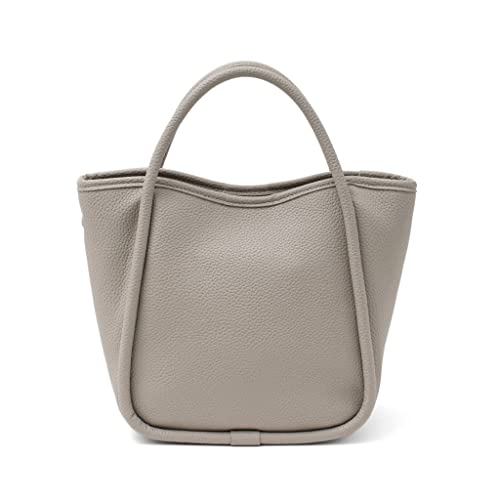 [] ヴィータフェリーチェ パイピング 2way ミニトート バッグ レディース inb-10044p (ライトグレー)