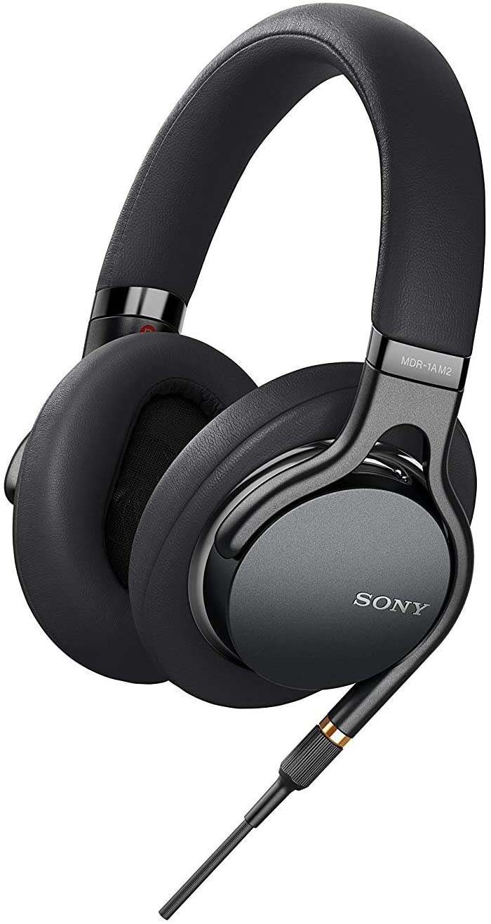 ソニー SONY ヘッドホン MDR-1AM2 B : ハイレゾ 密閉型 折りたたみ式 ケーブル着脱