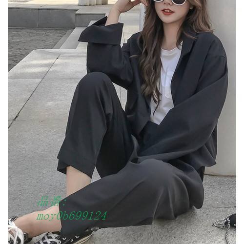 人気沸騰 韓国 40代 秋冬 秋 レディース セットアップ 大きいサイズ シンプル きれいめ 2点セット 無地 テーラードジャケット カジュアル ゆったり ロングパンツ オフィス セットアップ Size M Www Aykome Com Tr