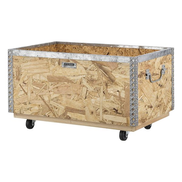 スタッキングボックスLサイズ キャスター付 ナチュラル W51.5×D33×H28.5 LFS-172