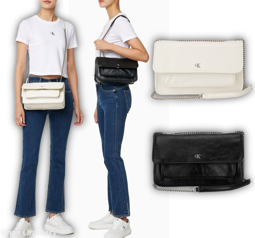 CKJ Utility Logo E/W Flap Bag (4K3084G)