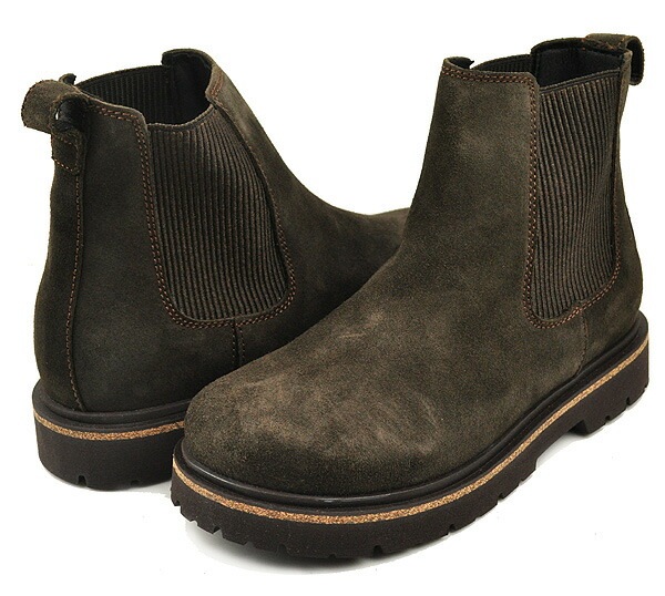 ハイウッド スリッポン ナローフィット サイドゴアブーツ チェルシー モカ 1025756