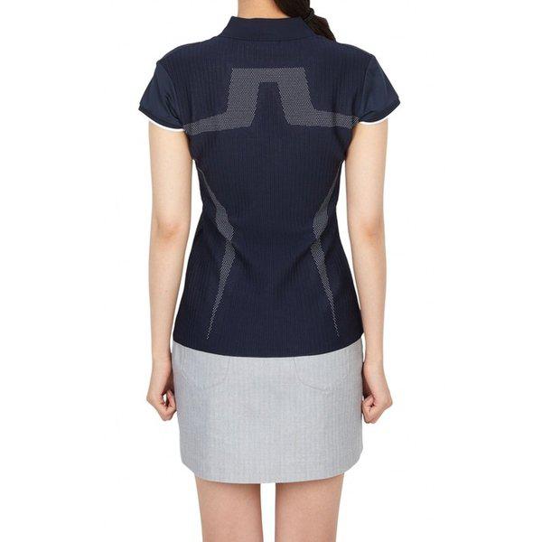 J.LINDEBERG ゴルフウェア 女性用カラー半袖ニット GWKW14021 6855