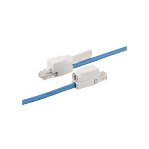 CAT5E対応鍵付LANケーブル ブルー 5m PTC-LPBU5 1本