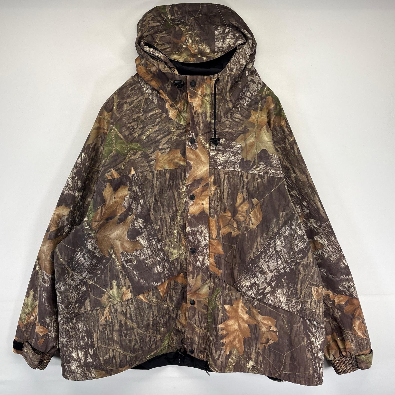 古着 カベラス Cabelas ナイロンジャケット リアルツリーカモフラ ゴアテックス パーカー フルジップ 大きいサイズ 4XL マルチカラー メンズ