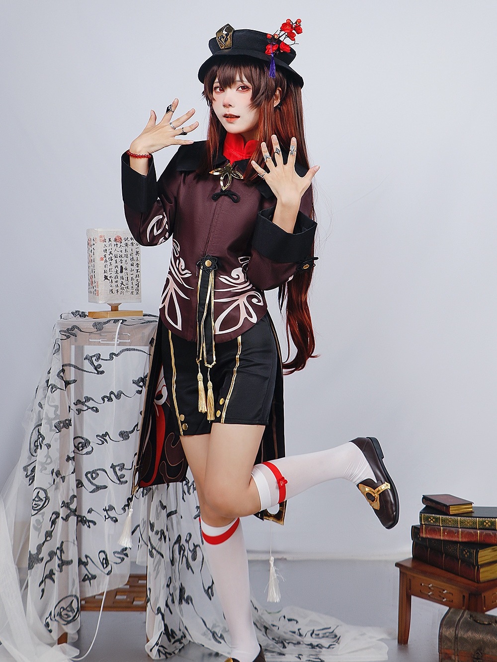 胡桃 原神 コスプレ 「往生堂」七十七代目堂主 陰陽師 Hu Tao セットアップ30%までに制限