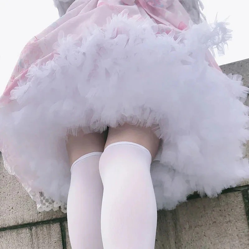 大人気！ 雲パニエ 新品 人気 ミニスカート 41 45CM ドレスパニエ スカート張り プリーツ クリスマス サンタ コスプレ メイド ペチコート コスチューム