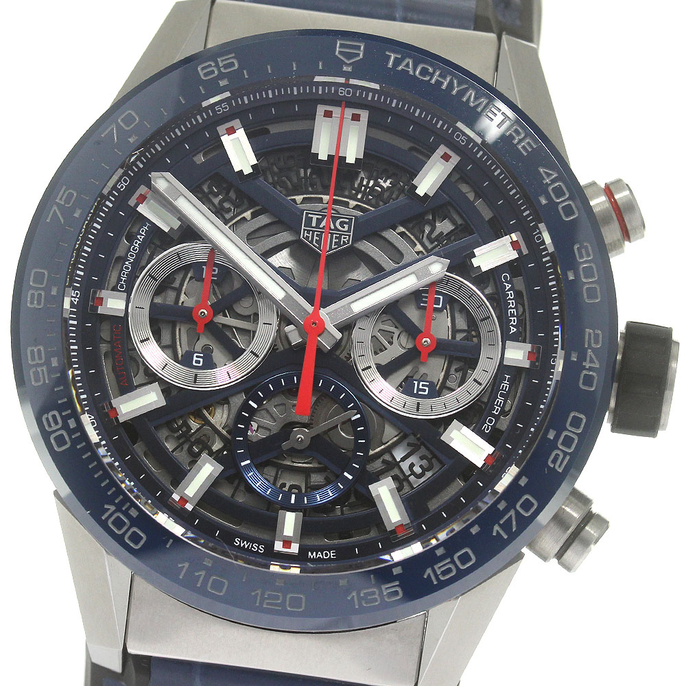 タグホイヤー TAG HEUER CBG2011-0 カレラ キャリバー ホイヤー02 クロノグラフ 自動巻き メンズ 美品 箱・保証書付き_865396【中古】 468,800円