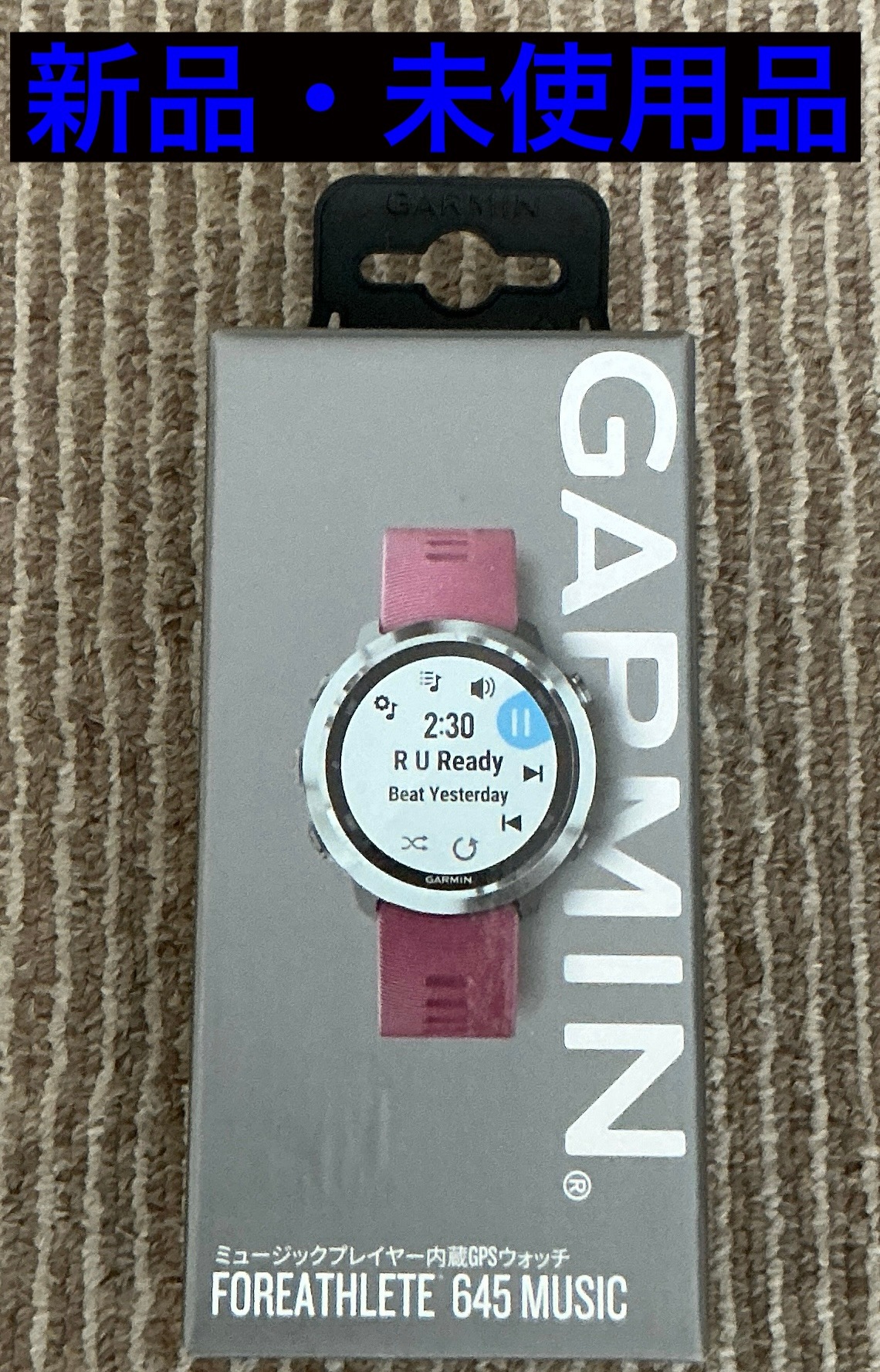 ガーミン GARMIN ForeAthlete 645 Music cerise ミュージックプレイヤー内蔵GPSウォッチ 新品・未使用品