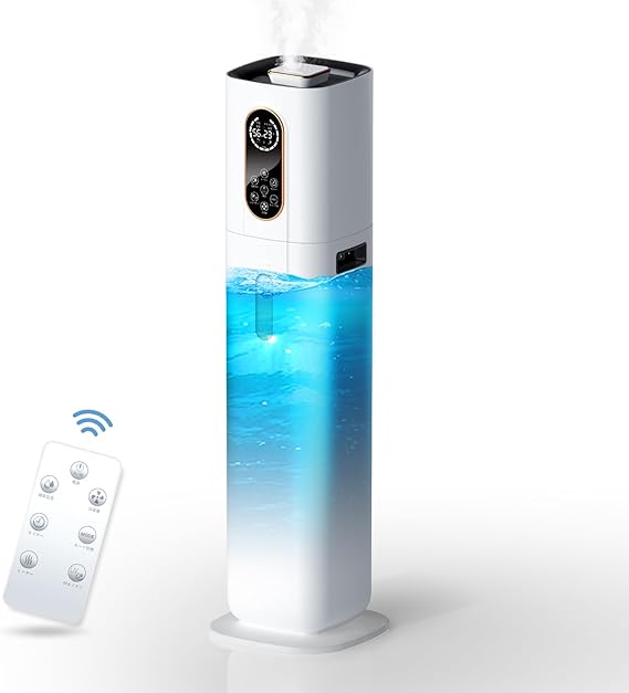 加湿器 大容量 9L【4重除菌浄化 & 知能恒湿】 ハイブリッド加湿器 加熱式加湿器 超音波式 AIスマート 上から給水 アロマ対応 高濃度マイナスイオン 空気清浄 銀イオン抗菌素材 次亜塩素酸水対応