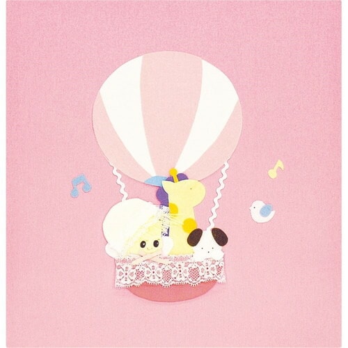 ナカバヤシ　フエルアルバム誕生用　スイートバルーン　ピンク　ｱ-QLB-516N-P