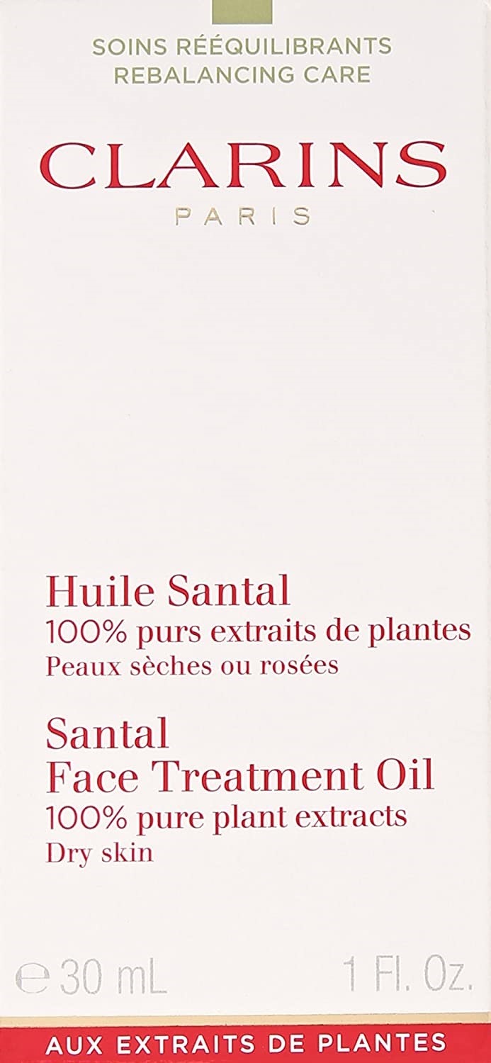 ユニセックスオイルから乾燥肌1オンスのクラリンサンタルフェイストリートメント Clarins San
