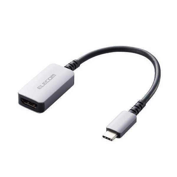 AD-CHDMIQSSV 変換アダプター (USB Type-C to HDMI) ミラーリング マルチディスプレイ対応 4K 60Hz 断線に強い シルバー メーカー直送 5,184円