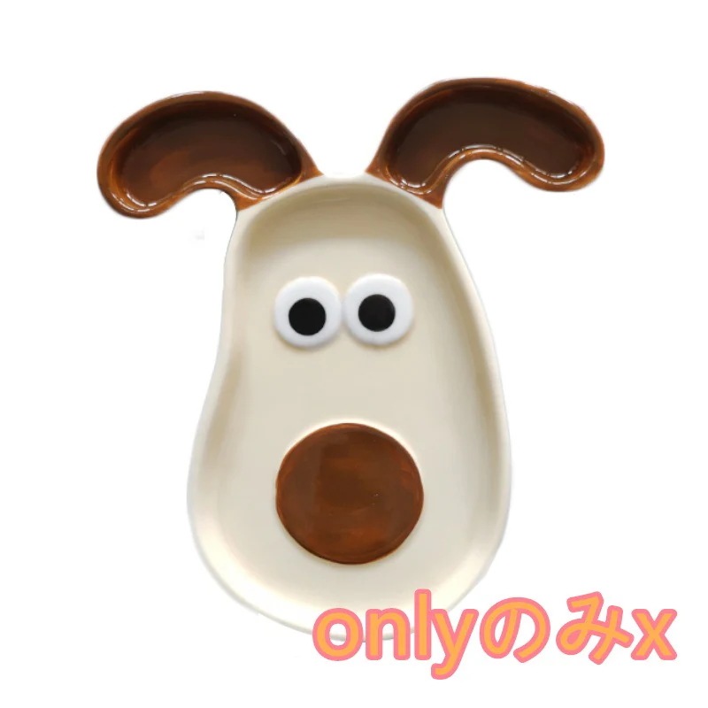 [急速出荷]即日発送 プレート お皿 グルミット 立体 セラミック 韓国 雑貨 おしゃれ ins人気 食器1145124251