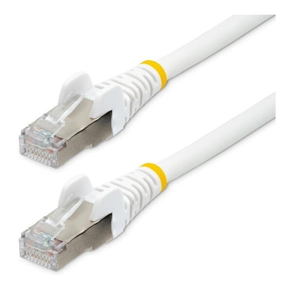 StarTech NLWH-750-CAT6A-PATCH ホワイト カテゴリー6A LANケーブル (7.5m/LSZH(低煙ゼロハロゲン)/10GbE 500MHz/100W PoE++)