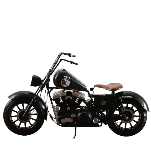 レトロハーレーオートバイモデル装飾品鉄金属オートバイ男の子の部屋の装飾装飾品