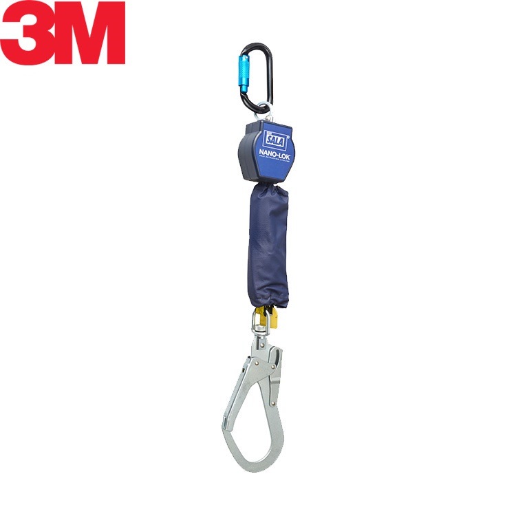 3M ランヤード type2 シングル DBI-サラ Nano-lok ナノロック 巻取り式 3101722 1種 新規格 スリーエム 安全帯