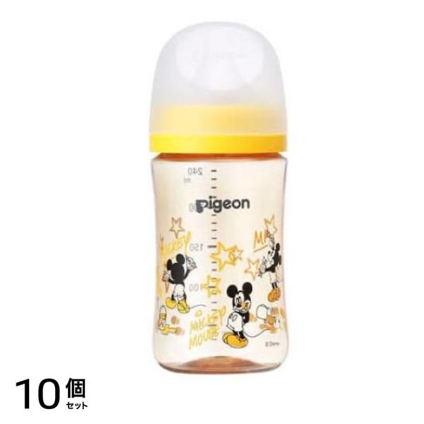 ピジョン 母乳実感 哺乳びん(プラスチック製) Disney 240mL 10個セット