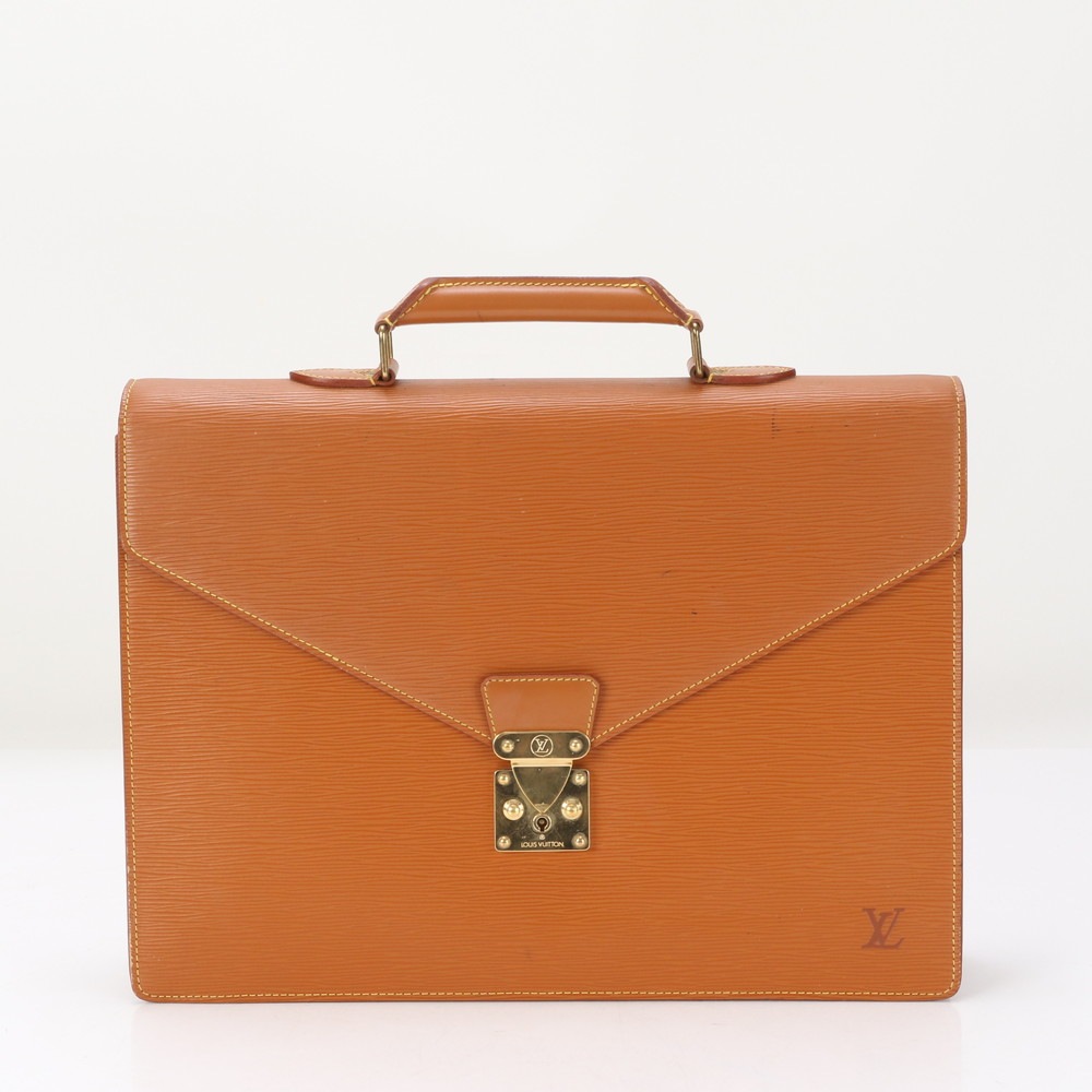 エピ セルヴィエット アンバサダー M54418 レザー ビジネス バッグ 書類鞄 ブリーフケース トート 通勤 ショルダー A4 メンズ MME BE12-10 中古