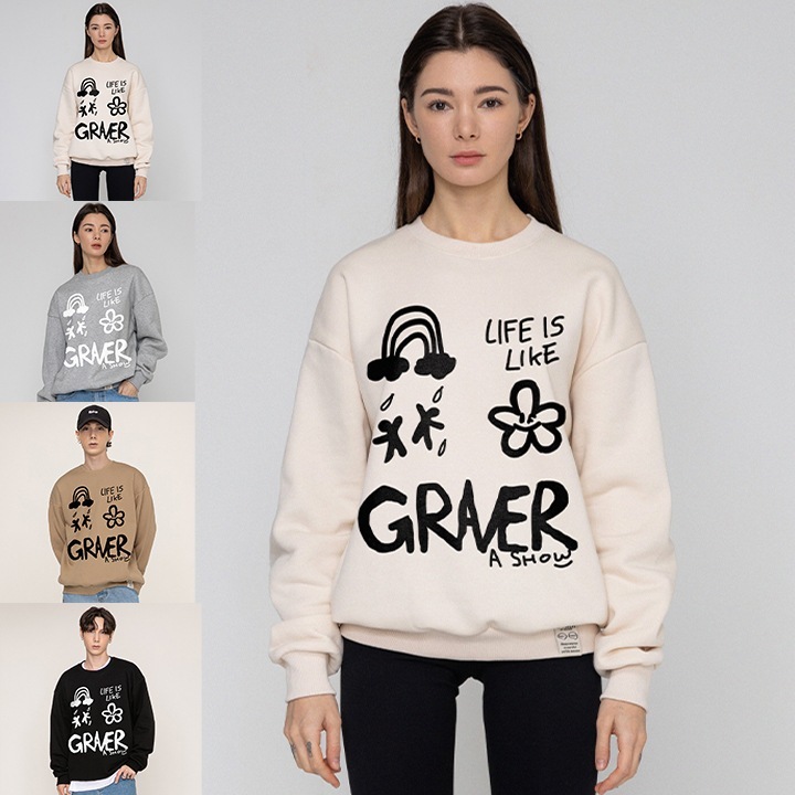 [UNISEX]Multi1 Logo Sweatshirt_4color