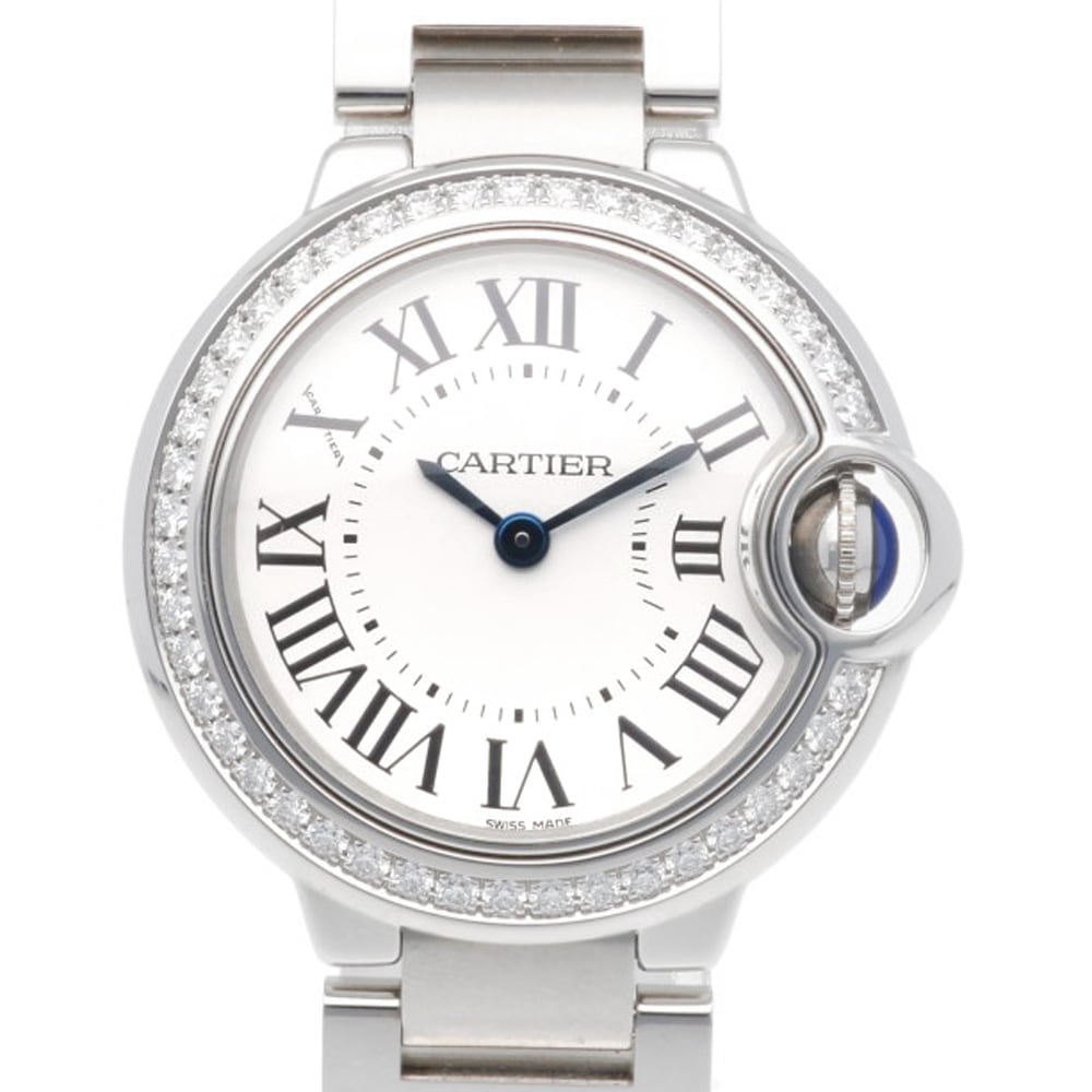 カルティエ バロンブルー 腕時計 ステンレススチール W4BB0015 クオーツ 1年保証 CARTIER 中古 美品