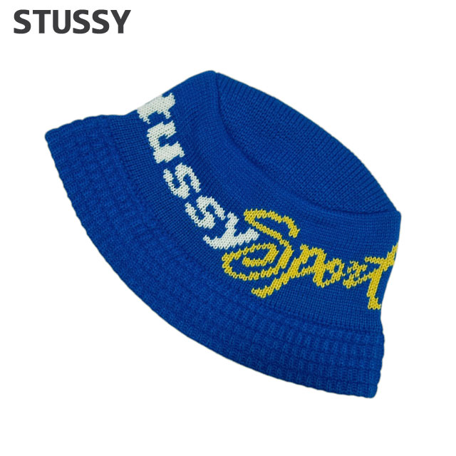 ステューシー STUSSY BUCKET STUSSY SPORT KNIT バケット ハット バケハ スケート ストリート エイトボール ストックロゴ 252-000547-054