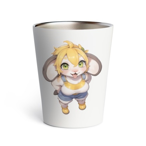 【文字入れ可能受注生産】チンチラの女の子　メリッサ サーモタンブラー