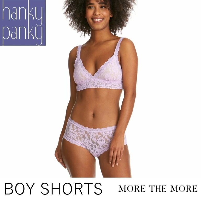 ハンキーパンキー hanky panky ボーイショーツ シグニチャーレース 総レース ショーツ レディース セクシー エレガント ランジェリー H4812 正規品 5,247円