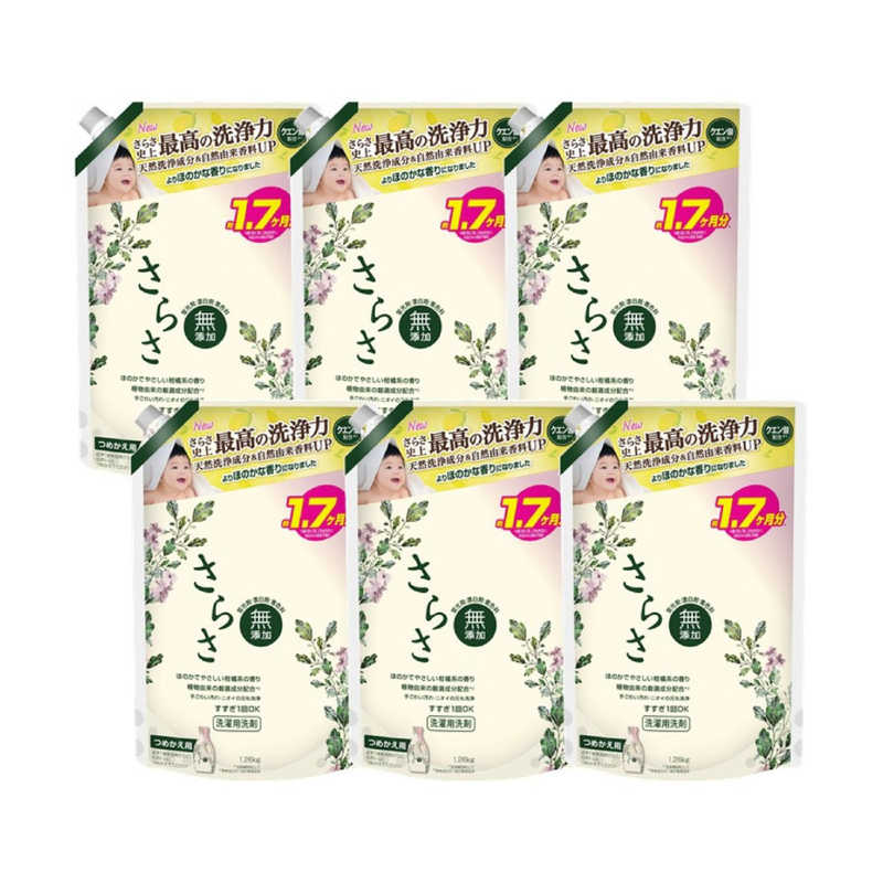 P＆G　(ケース販売) さらさ 洗剤ジェル つめかえ 超ジャンボサイズ 1260g×6個