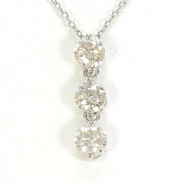 PT900 プラチナ PT850 ネックレス ダイヤ 0.50 約40cm ジュエリー 中古