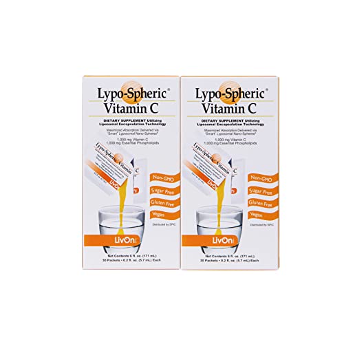 LivOn Laboratories Lypo-Spheric リポスフェリック ビタミンC リキッド (2箱(日本語版))