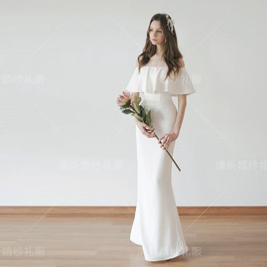 【L.O.V.E】 ウェディングドレス 白 結婚式 花嫁 サイズオーダーメイド可能 成人式 お呼ばれ ウェディング 演奏会 二次会 パーティードレス 前撮り ワンピース ロングドレス メガ割 69