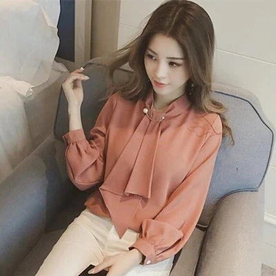 シャツ レディース 長袖 シフォンブラウスシャツ フォーマル トップス 大きいサイズ 無地 白 黒30%までに制限