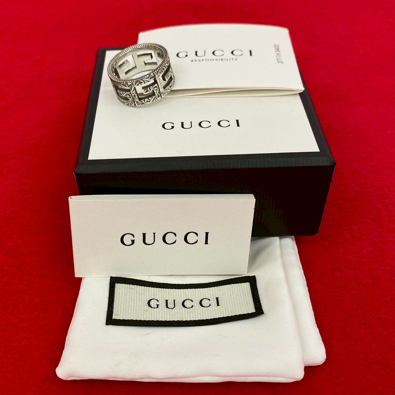 スクエア G アラベスクリング・指輪 シルバー925 シルバー 72174