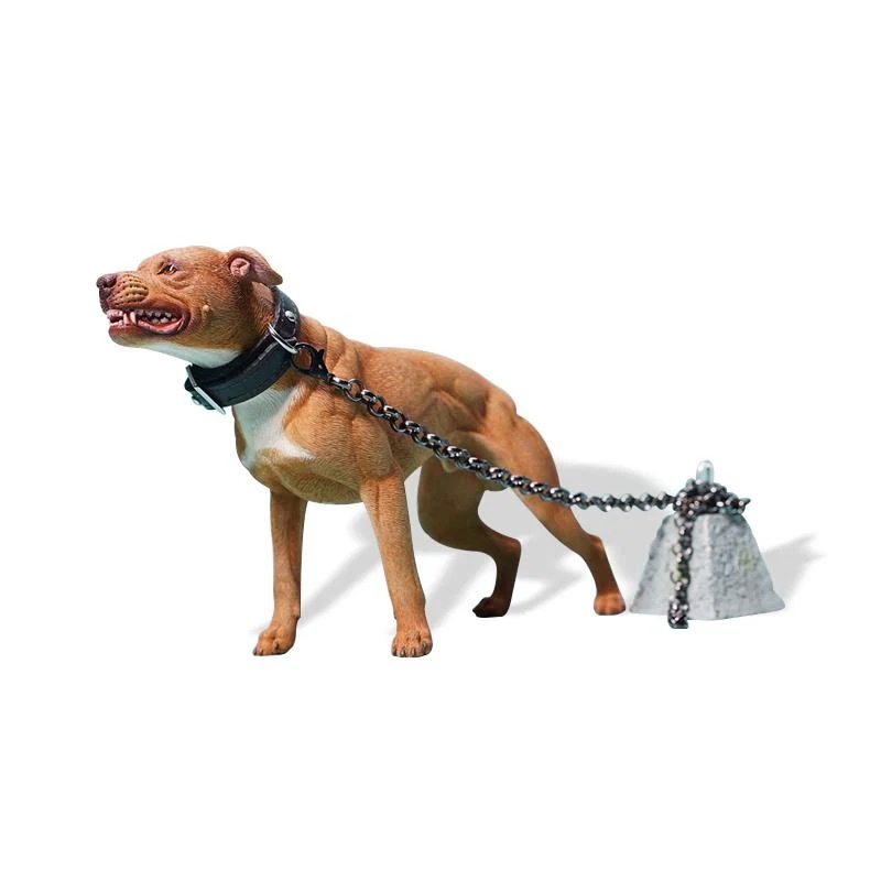JXK 1/6 サイズ アメリカンピットブルテリア 犬 動物 リアル フィギュア プラモデル プレミアム 模型 21.5cm オリジナル スタチュー プレゼント 置物