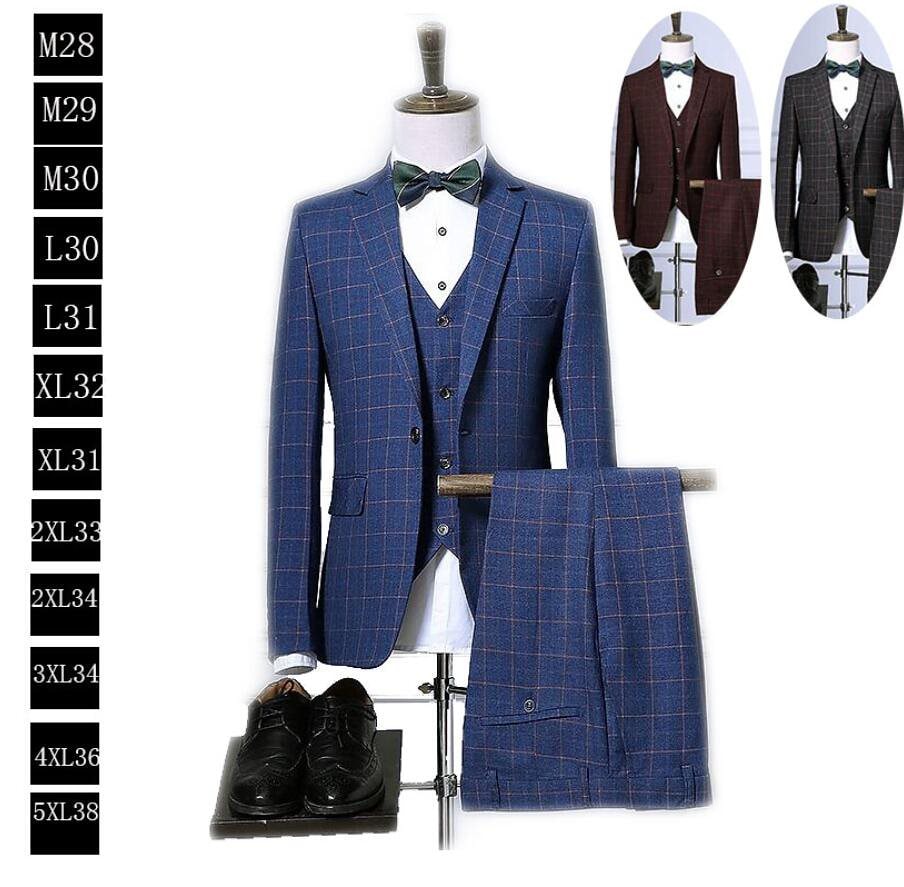 紳士用20代30代40代 3ピーススーツ メンズ 上下セットセットアップ 二次会 花婿の介添え通勤