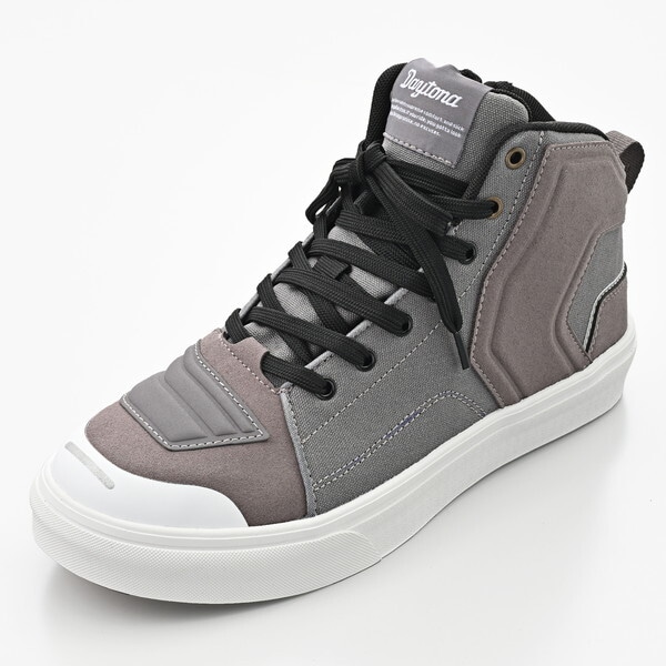 V-WP DS-503 D62533 ライディグシューズ バイク シューズ 防水 スニーカー サイドジップ グレー 25.5cm