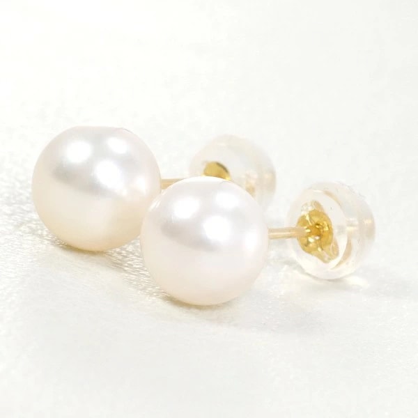 K18 18金 YG イエローゴールド ピアス パール(真珠) ジュエリー 中古