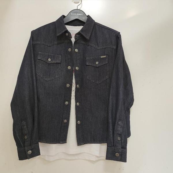 HC15 春の女性ベーシック スナップボタン スパン デニムシャツ NSMD15 (E45524151)