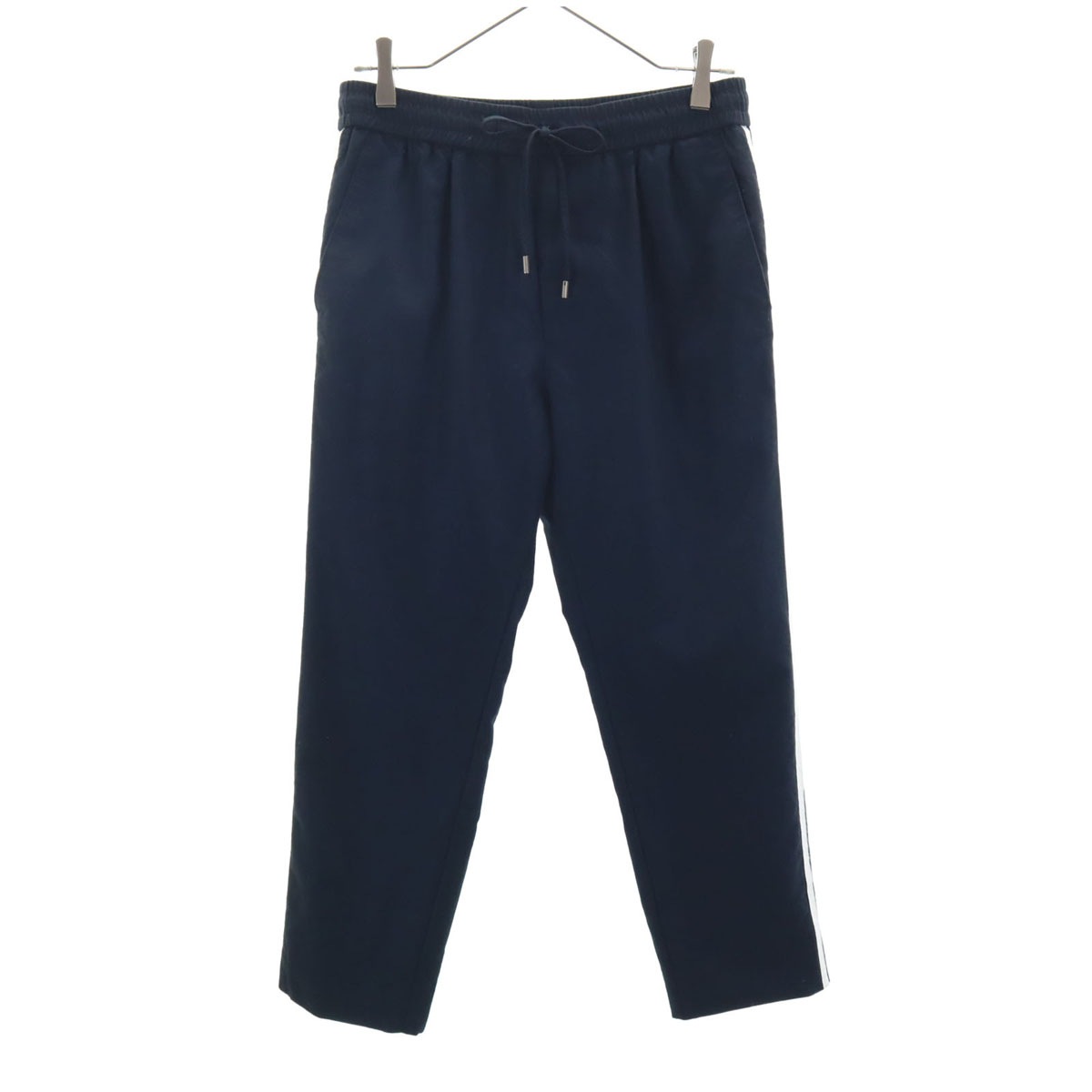 イタリア製 イージーパンツ 44 ネイビー メンズ 古着