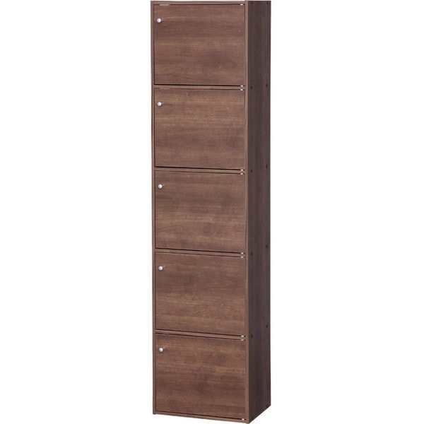 CX-55FD ブラウン [カラーボックス 5ドアタイプ 5段] メーカー直送