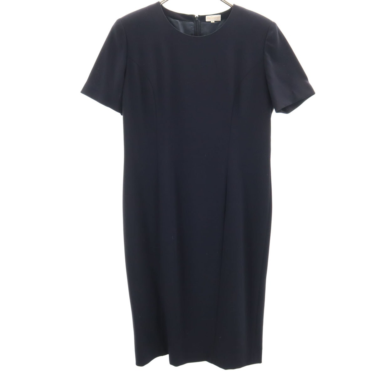 Burberrys バーバリーズ 90s ウール オールド 半袖 ワンピース 11 ダークネイビー レディース 古着