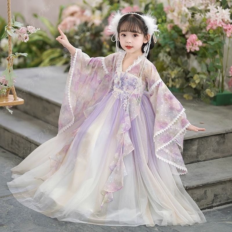 【2024新品追加】【最安値挑戦】新入荷春夏秋と冬フルセットに刺繍漢服馬面服レディースワンピース/漢服 コスプレ/漢服子供用-78