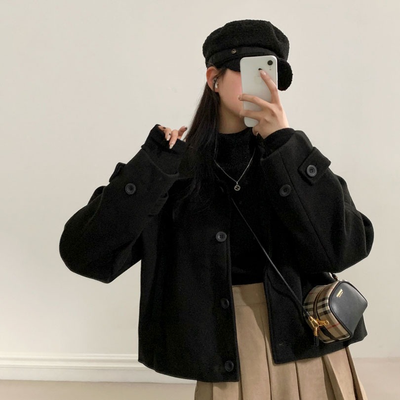 韓国の女性ファッション/ ツイードウォームタッチキャスケット ac1065