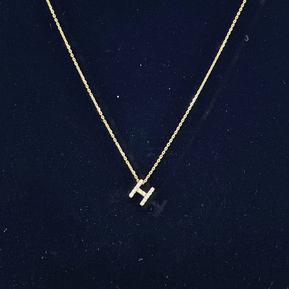ポンテヴェキオ Ponte Vecchio ダイヤモンドネックレス H K18YG 0.05ct