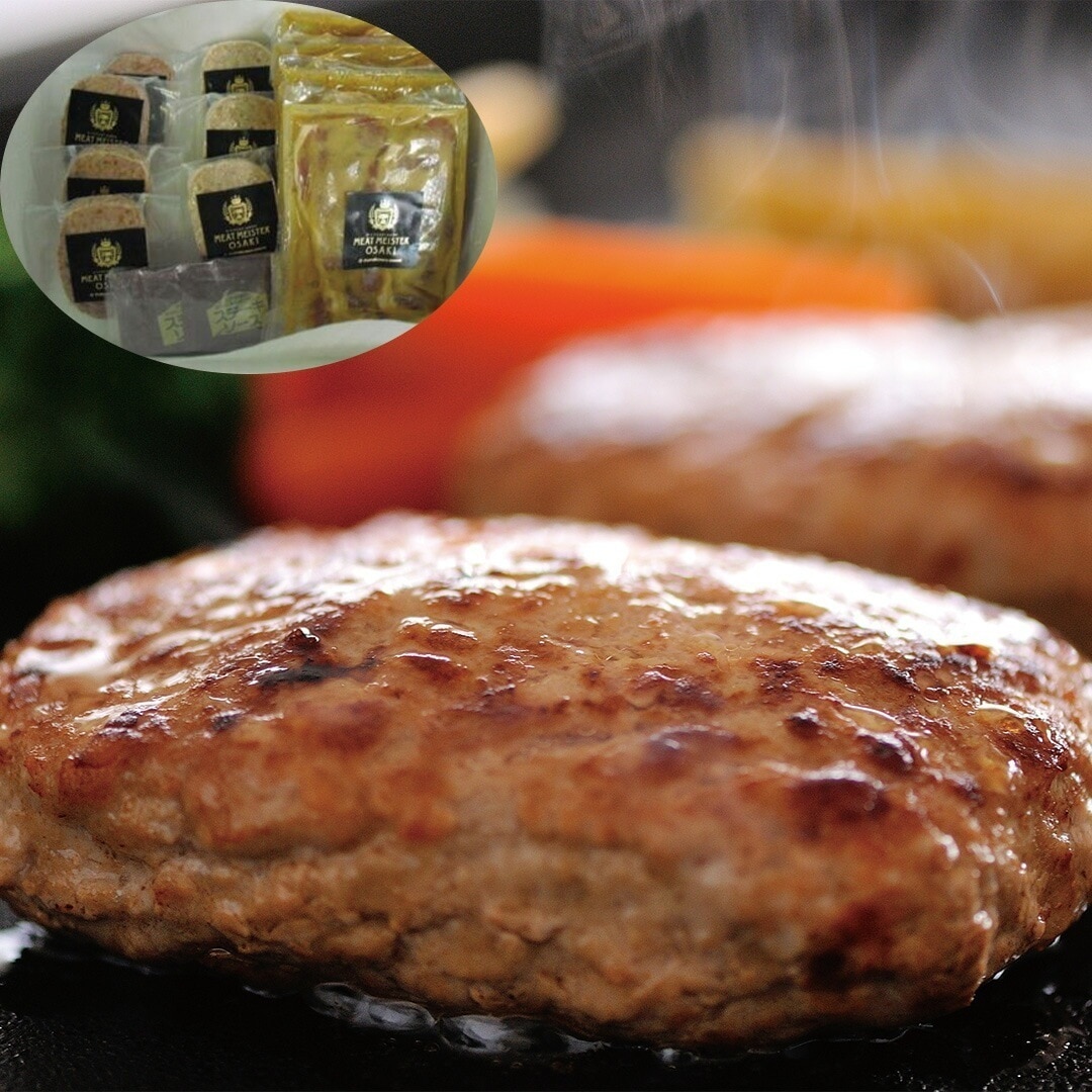 宮城 Meat Meister OSAKI ハンバーグ 味噌漬セット 伊達ざくらポーク 味噌漬2種2 ハンバーグ2種計7 ステーキソース8 【産直メーカー直送品】洋食惣菜