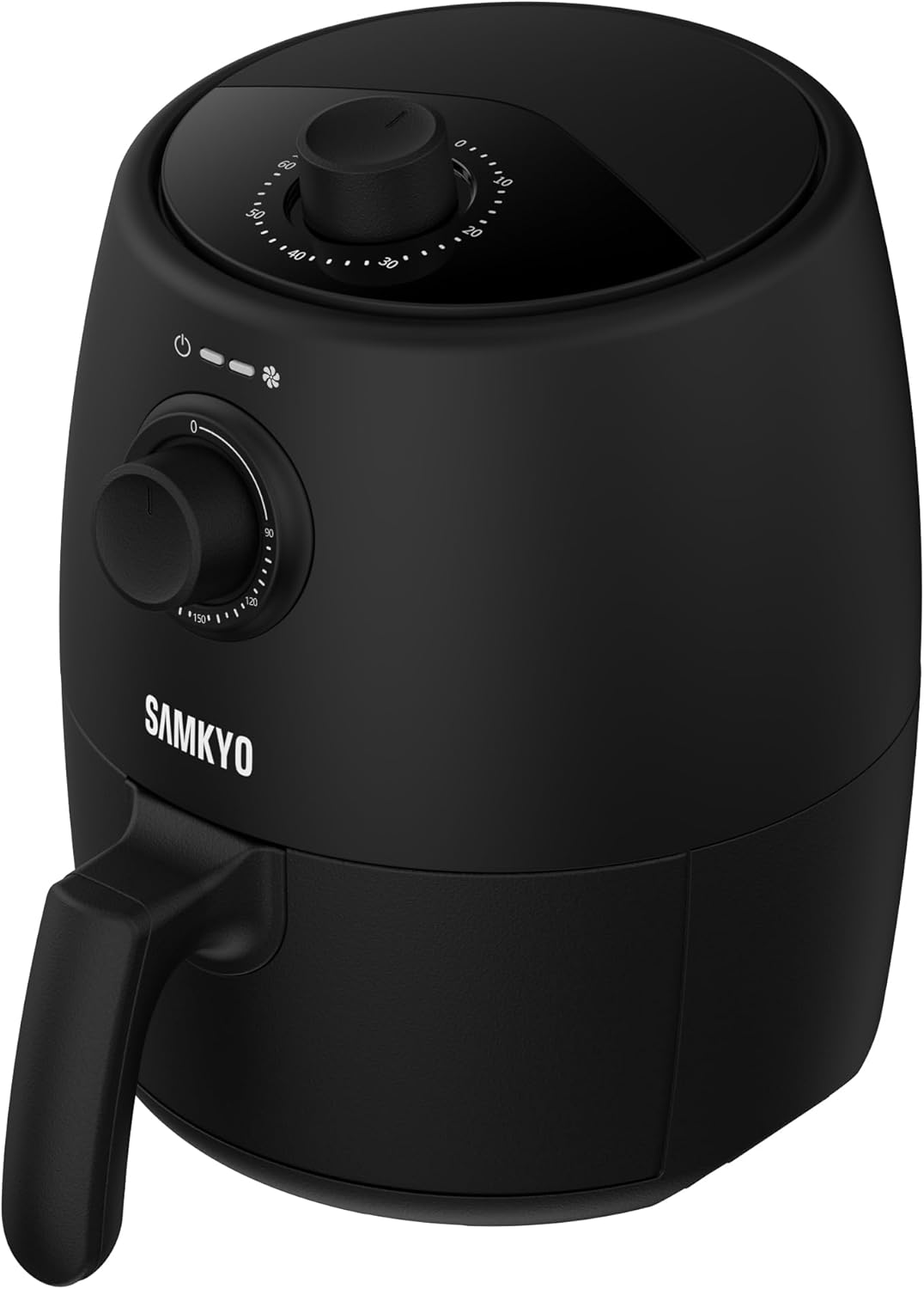 SAMKYO ノンフライヤー エアフライヤー 2L コンパクト 1~2人用 PSE認証済み 一人暮らし ノンフライヤー機 日本語説明書付き 電子レシピ付き 電気フライヤー 油なし ヘルシー フライヤー