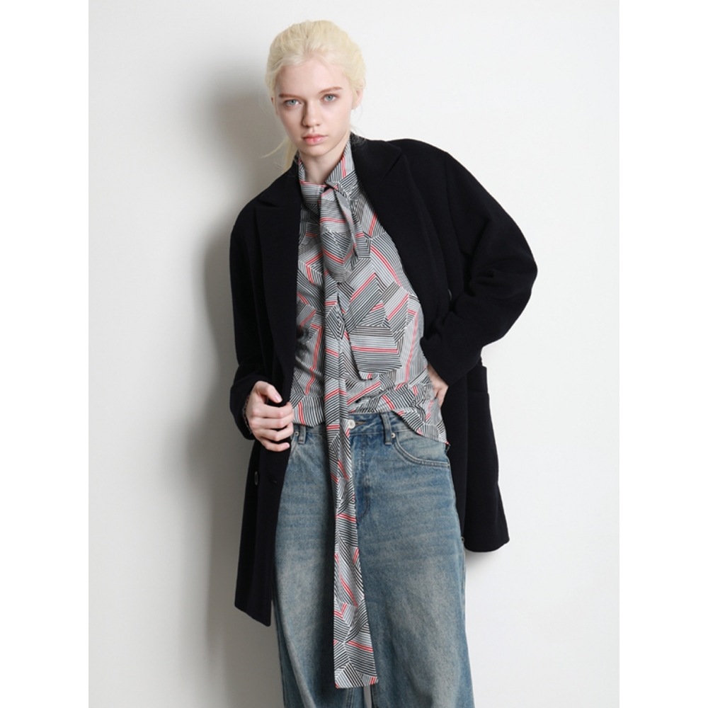 Vs atelier モダンクラシックテイラーカラーダブルコート